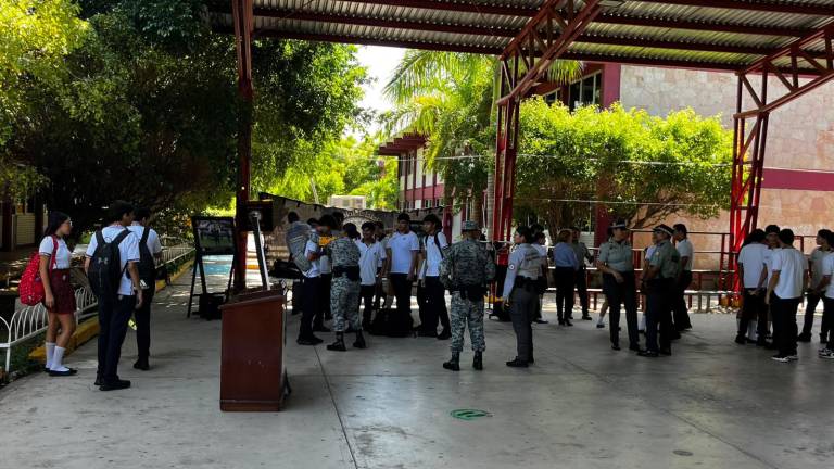 Llevan al CBTIS 51, en Mazatlán, el Plan de Convivencia Segura.
