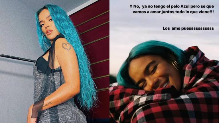 Karol G se despide de su melena azul.