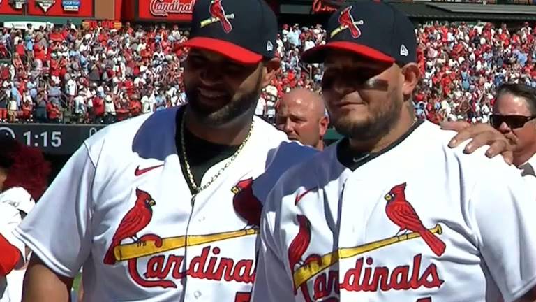 Albert Pujols y Yadier Molina.