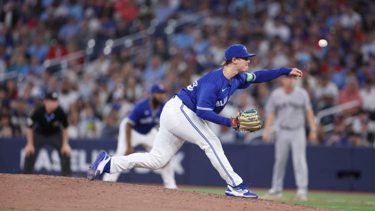 Justin Bruihl vio acción en la postemporada de 2025.