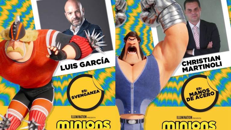 Christian Martinoli y Luis García serán las voces de los villanos en ‘Minions 2: Nace un villano’.