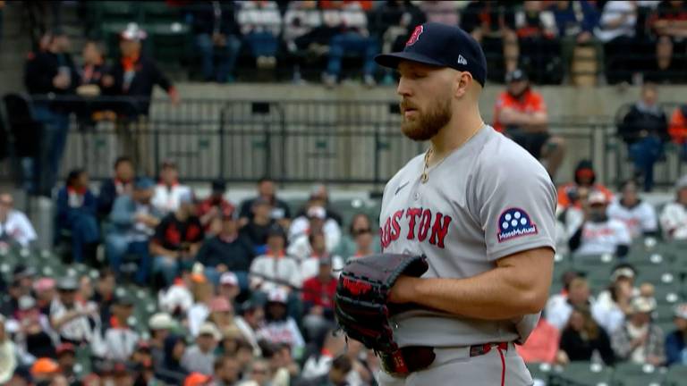 Garrett Crochet lució como el as del pitcheo de los Medias Rojas.
