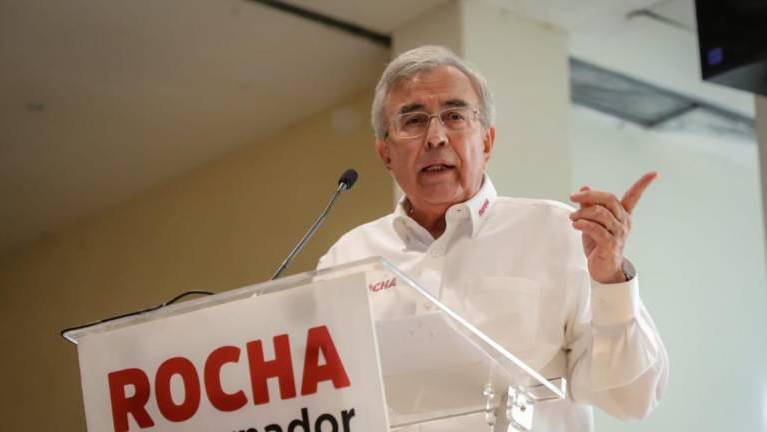 Rubén Rocha Moya , candidato a Gobernador por la alianza Morena-PAS.