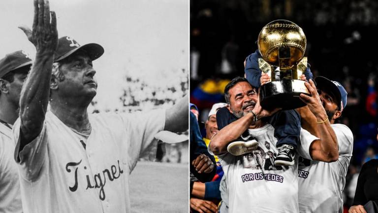 Tommy Lasorda y Ozzie Guillén.