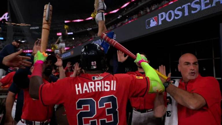 Michael Harris ll le dio a los Bravos una tempranera ventaja, la cual no perderían en el resto del encuentro.