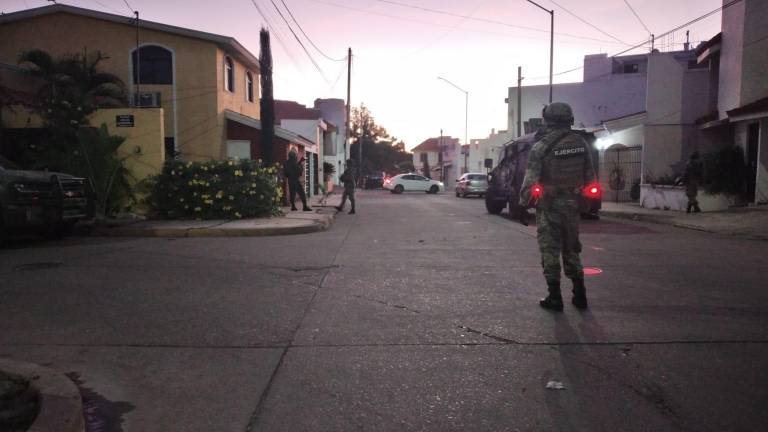 Implementan militares y autoridades del estado operativo en la colonia Guadalupe en Culiacán