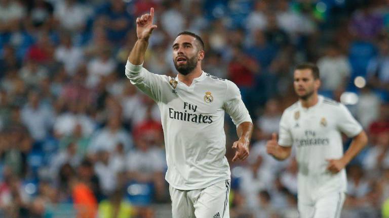 Dani Carvajal vuelve a entrenar con el Real Madrid tras más de dos meses ausente.