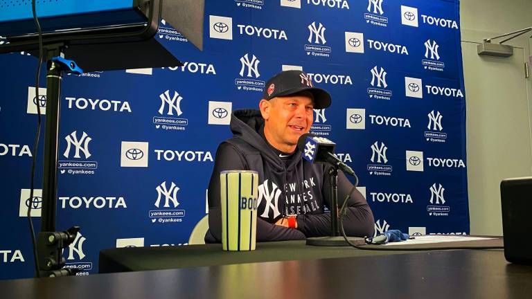 Aaron Boone es cuestionado.