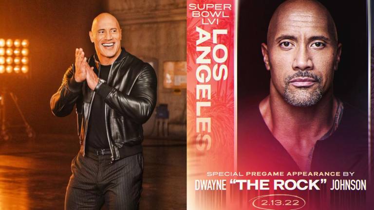 Dwayne Johnson llega al SoFi Stadium, para el Super Bowl