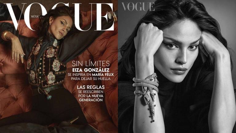 Eiza González se inspira en María Félix para portada en revista de moda.