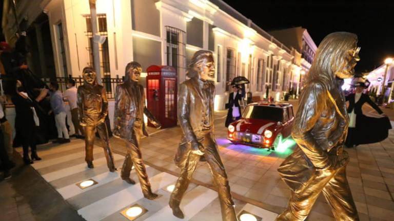 Las figuras de la banda británica.