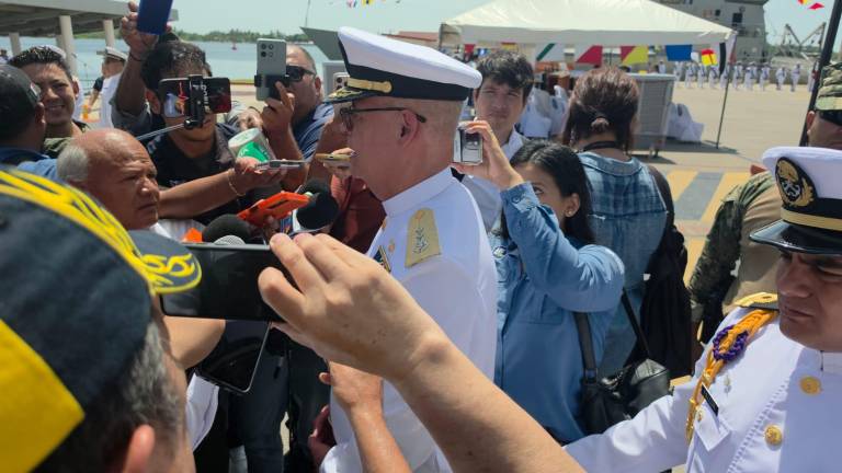 Vicealmirante Martín Felipe de Jesús Santillán Murillo, Comandante de la Cuarta Región Naval de la Secretaría de Marina.