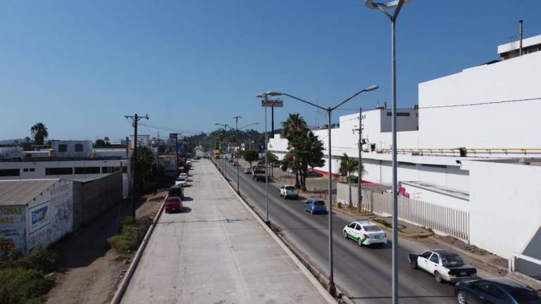 Reportan constructoras que está casi lista la avenida Gabriel Leyva en Mazatlán