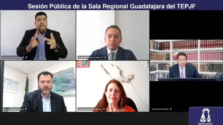 Sesión de la Sala Regional Guadalajara del Tribunal Electoral del Poder Judicial de la Federación.