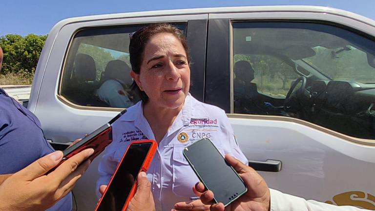 Laura Velázquez Alzúa, Coordinadora Nacional de Protección Civil, informa de los avances en el rescate de tres mineros atrapados en la mina de Rosario.