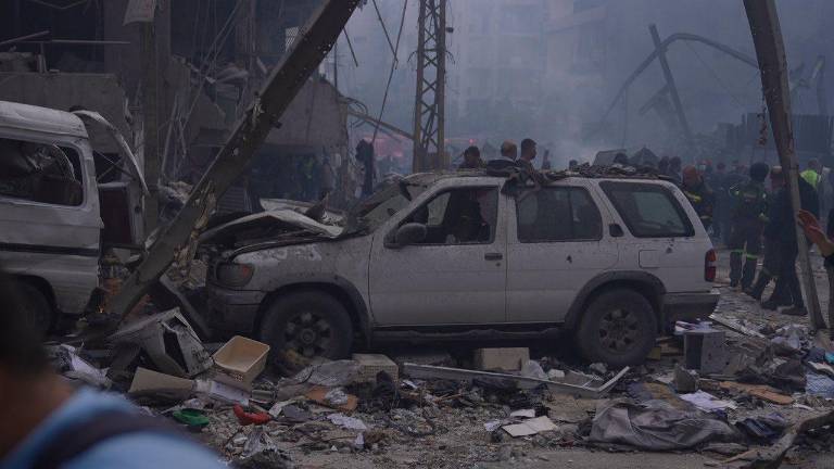 Una de las zonas residenciales de Líbano alcanzadas por los ataques de Israel.