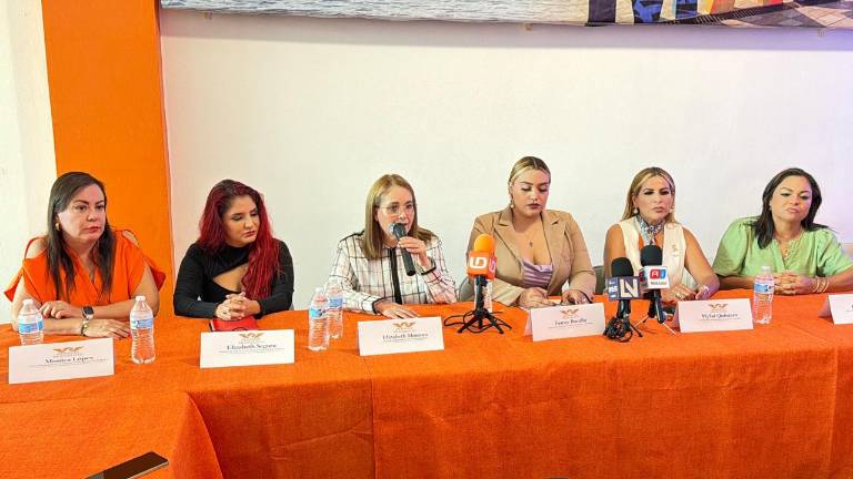 Mujeres dirigentes de Movimiento Ciudadano en Sinaloa y Mazatlán.
