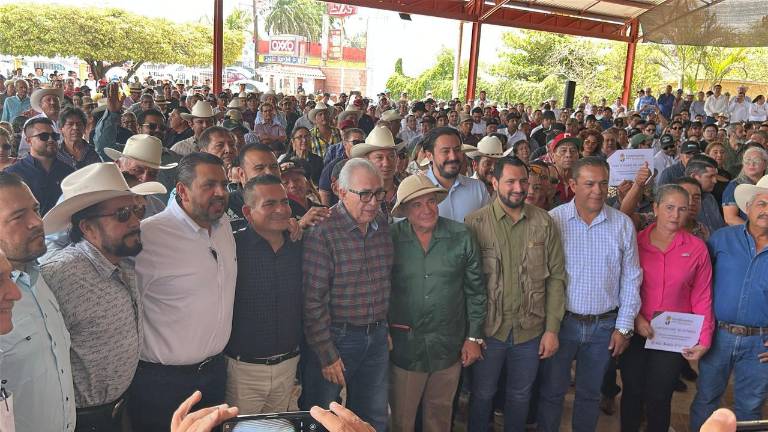 El Gobernador de Sinaloa Rubén Rocha Moya en un evento en Navolato.