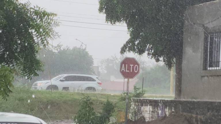 Alrededor de las 14:00 horas iniciaron las precipitaciones.