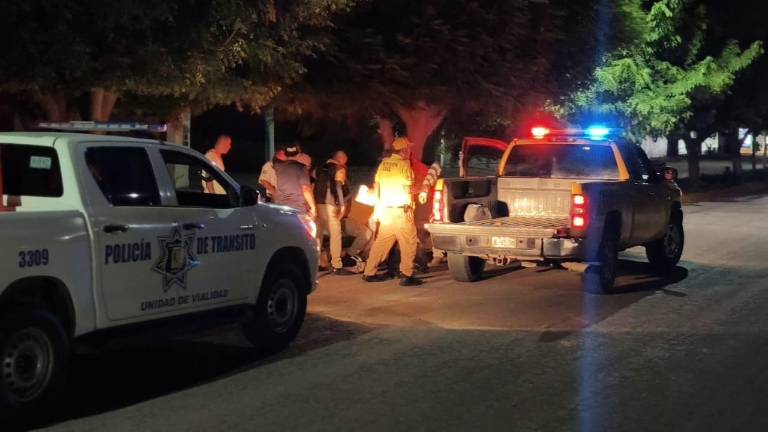 El arrollado fue trasladado a un hospital.