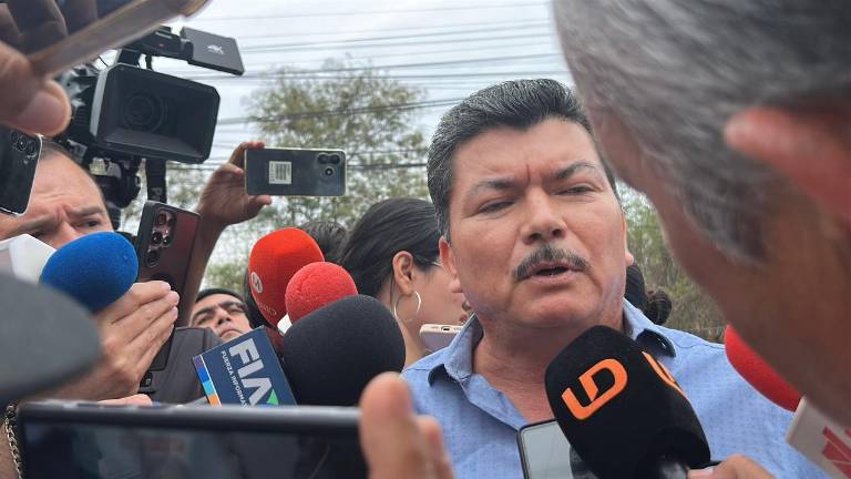 Marco Antonio Almanza, ex jefe de la Policía de Investigación de Sinaloa, en las instalaciones de la FGR en Culiacán.