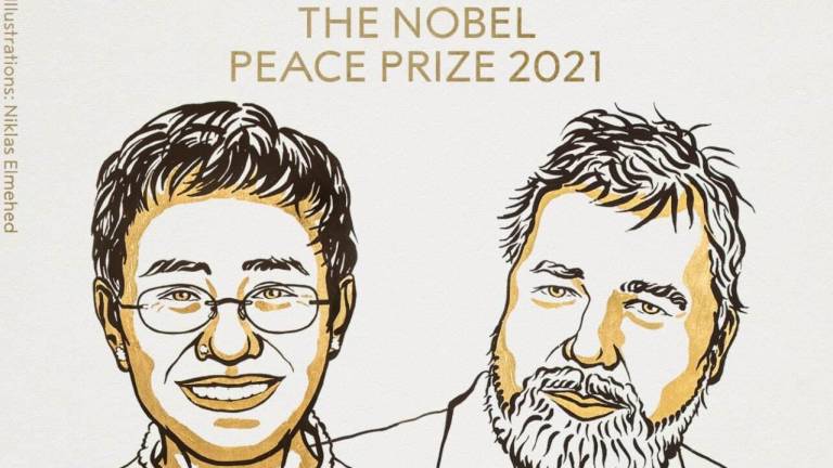 Otorgan el Premio Nobel de la Paz a dos periodistas, uno ruso y una filipina