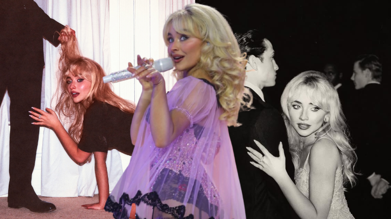 Sabrina Carpenter asegura que esta nueva portada es aprobada por “Dios”.