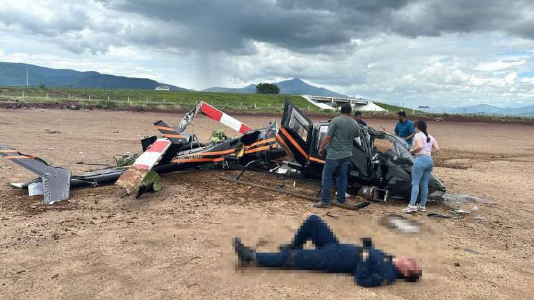 La aeronave se desplomó por una aparente falla mecánica.