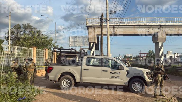 La agresión ocurrió en un puente peatonal sobre la carretera Culiacán-Eldorado.