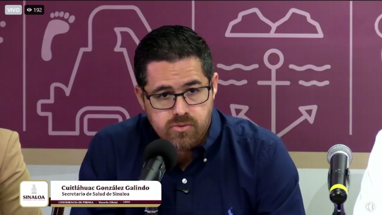 Cuitláhuac González Galindo, Secretario de Salud en Sinaloa.