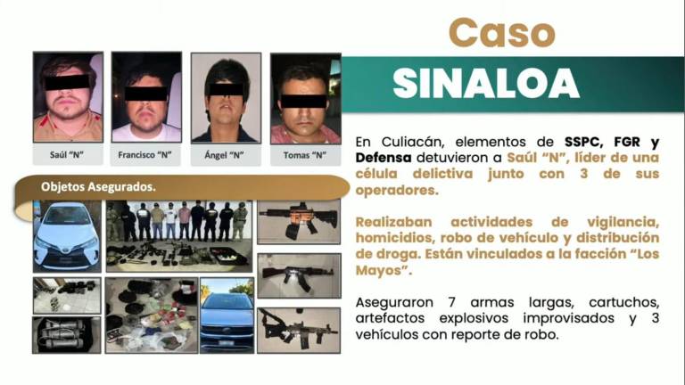 Saúl “N”, alias “Jaguar”, presunto jefe de una célula delictiva, fue detenido junto con tres operadores.