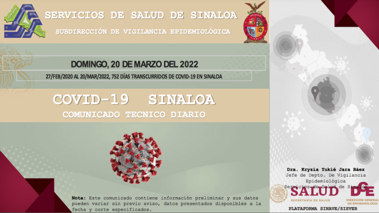 Desde marzo, Salud estatal no actualiza boletín del panorama epidemiológico por Covid en Sinaloa