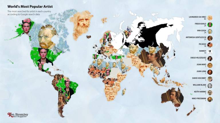 Este es el mapa mundial de búsquedas.