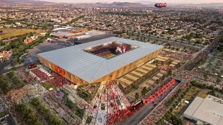 Grupo Prodi presenta el proyecto del nuevo estadio del Atlas.
