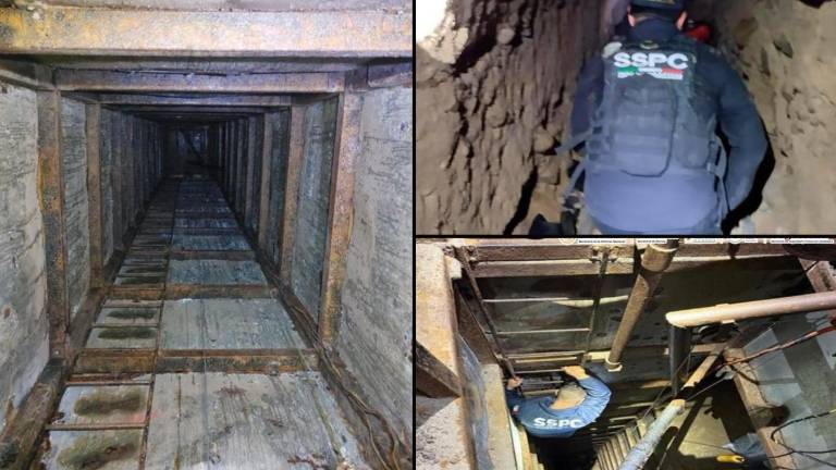 Detalles del túnel localizado en Tijuana que conectaba con Estados Unidos.