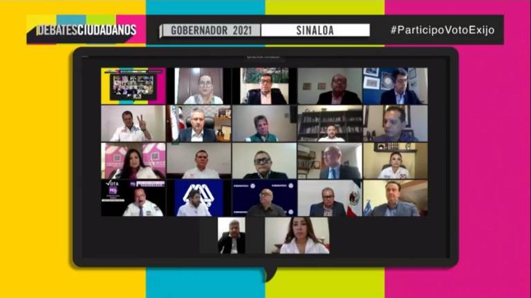 El debate fue organizado por Coparmex Sinaloa de manera virtual y con la única ausencia del candidato Rubén Rocha Moya.