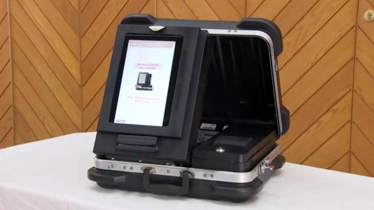 Modelo de urna electrónica que se utilizará en Coahuila.