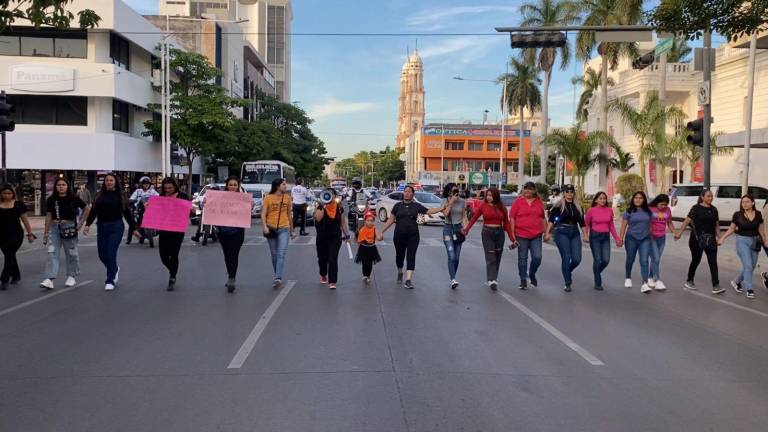 Cientos de personas participaron en la marcha con motivo del Día Internacional de la Eliminación de la Violencia de Género.