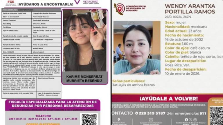 Wendy Arantxa y Karime Monserrat fueron reportadas como desaparecidas luego de asistir al funeral de Carlos Ramírez Castro.