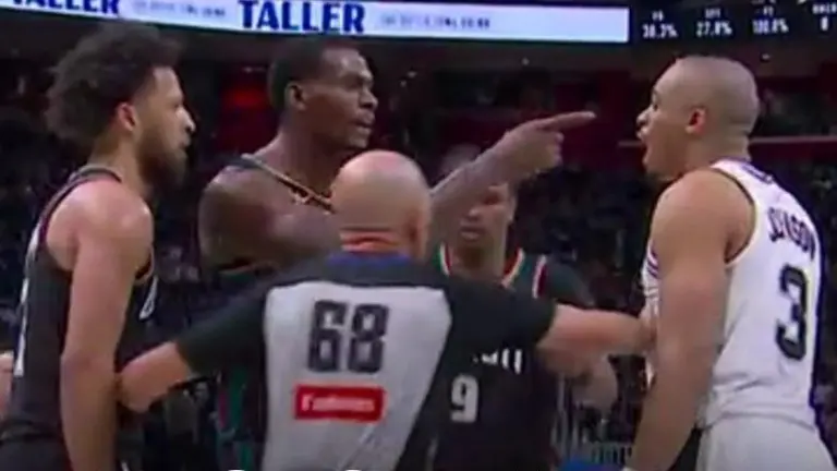 Un altercado se registró durante el encuentro en el que los Spurs se impusieron a los Pistons en Detroit.