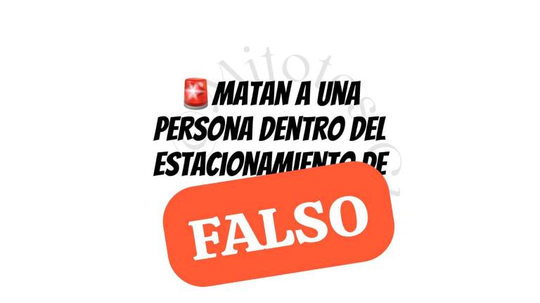 La SSP desmintió la supuesta localización de una persona sin vida en el estacionamiento de una plaza comercial este sábado en Culiacán.