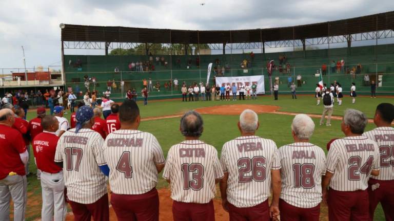Firman convenio e inauguran Estatal de Beisbol 60 y Mayores