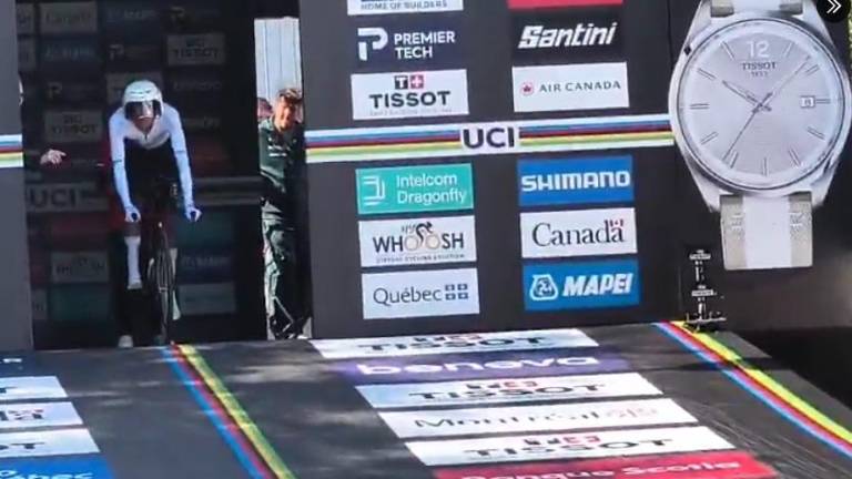 Isaac del Toro fue el mejor ciclista latinoamericano de la contrarreloj en el Campeonato Mundial.