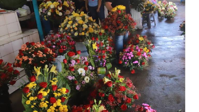 Comerciantes de flores establecidos reportan bajas de flores en el Día de Muertos.