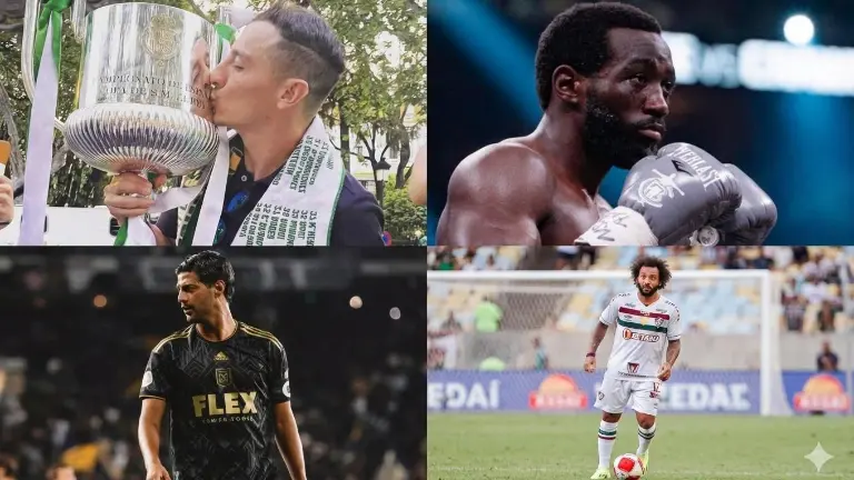 Andrés Guardado, Terence Crawford, Carlos Vela y Marcelo, entre las figuras retiradas.