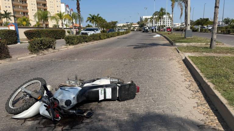 Un motociclista perdió la vida tras impactarse contra una palmera en Bulevard Marina Mazatlán.