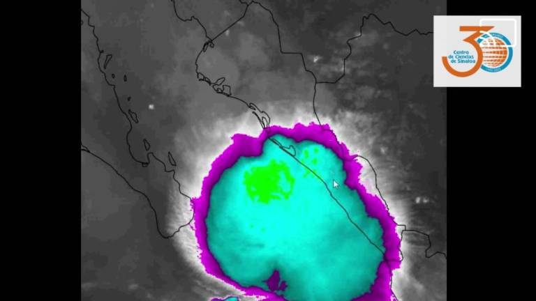 El canal de baja presión ascendente que se formó este miércoles en el sur de Sinaloa disminuyó su intensidad al centro de la entidad.
