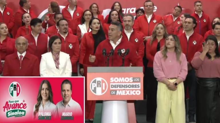 El dirigente nacional del PRI, anuncia que Paloma Sánchez Ramos y Mario Zamora Gastélum serán los “Defensores de México” en Sinaloa.