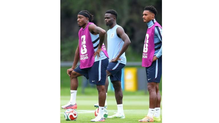 Inglaterra entrenó este sábado en La Cantera.