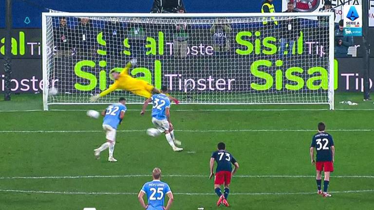 Lazio vence 3-2 al Genoa.